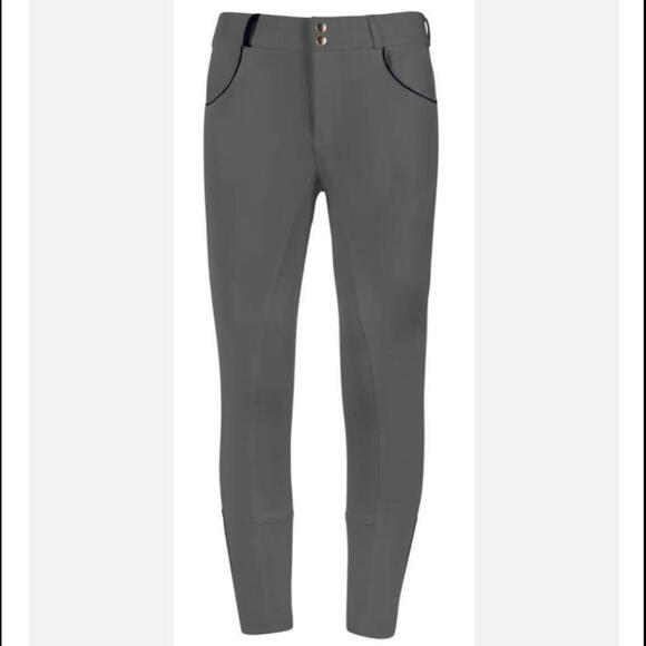 EQUO gray riding pants equestrian performance pants - Picture 1 of 5
